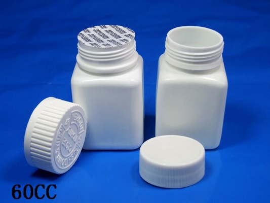 Medical Pill Jar Capsules Bottles HDPE With Childproof Lids And Protection Seal