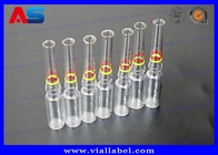 CMYK प्रिंटिंग 1ml ग्लास Ampoules इंजेक्शन ऑयल्स / फार्मास्युटिकल के लिए