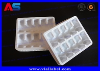 2ml 10 शीशी प्लास्टिक ब्लिस्टर ट्रे, दवा प्लास्टिक शीशी ट्रे सफेद