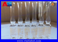 मुद्रित 1ml साफ़ मेडिकल इंजेक्शन ग्लास Ampoule 10x60mm तटस्थ बोरोसिलिकेट सामग्री