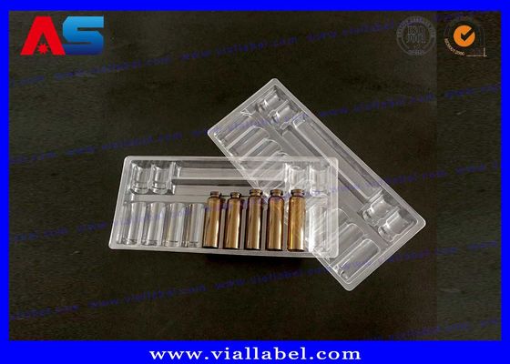 स्टेरॉयड ग्लास शीशियों के लिए फार्मास्यूटिकल प्लास्टिक ब्लिस्टर पैकेजिंग 3pcs 2mL शीशी / 10pcs 2ml + 10ml