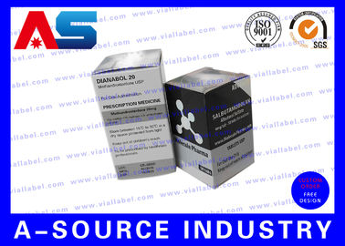 होलोग्राम मुद्रण 10ml शीशी बक्से Muscle Growth Hexahydrobenzylcarbonate, दवा मौखिक बोतलों कार्डबोर्ड गोली बॉक्स