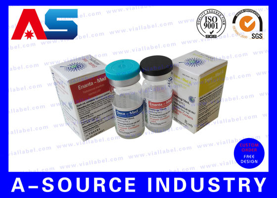 स्टोरेज के लिए अनुकूलित आईएसओ 9001 फार्मा 10ml शीशी बॉक्स, पेप्टाइड शीशी के लिए नियमित मुद्रण