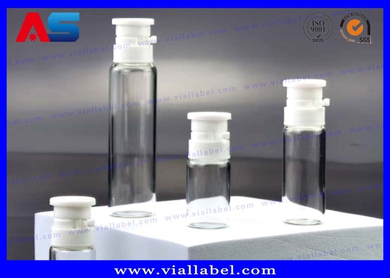 सौंदर्य तेल 2ml 3ml 5ml 10ml लॉक टॉप छोटे ग्लास शीशी के साथ फाड़ने के लिए आसान खींचने टोपी