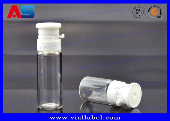 सौंदर्य तेल 2ml 3ml 5ml 10ml लॉक टॉप छोटे ग्लास शीशी के साथ फाड़ने के लिए आसान खींचने टोपी