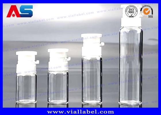 सौंदर्य तेल 2ml 3ml 5ml 10ml लॉक टॉप छोटे ग्लास शीशी के साथ फाड़ने के लिए आसान खींचने टोपी