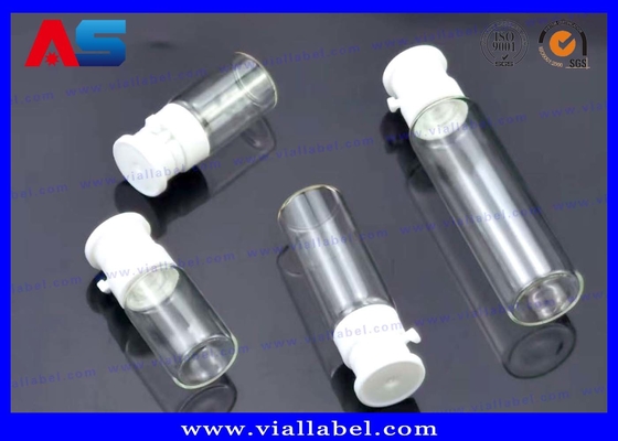 सौंदर्य तेल 2ml 3ml 5ml 10ml लॉक टॉप छोटे ग्लास शीशी के साथ फाड़ने के लिए आसान खींचने टोपी