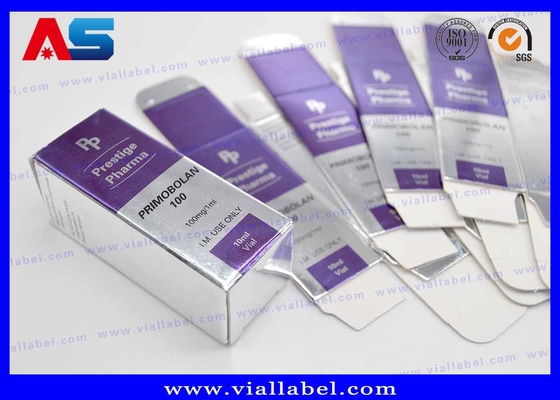 दवा बोतल गोली पैकेजिंग 10ml फ्लायल बॉक्स For Medical Pack चांदी के फार्मास्यूटिकल पैकेजिंग बॉक्स