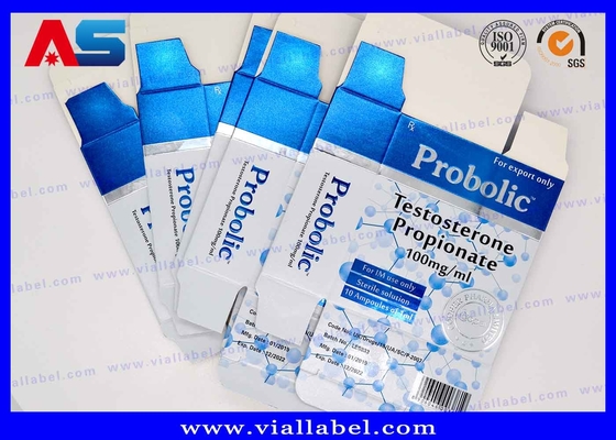 बॉडीबिल्डिंग प्रोपियोनेट 1ml एम्पूल बॉक्स प्रिंटिंग फार्मास्युटिकल डिजाइन बॉक्स छोटे फ्लायल्स के लिए