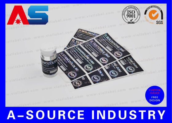 टेस्टोस्टेरोन Enanthate स्टेरॉयड के लिए लेजर होलोग्राम शीशी लेबल प्रिंटर 2ml / 5ml / 10ml / 15ml / 20ml शीशी स्टीकर