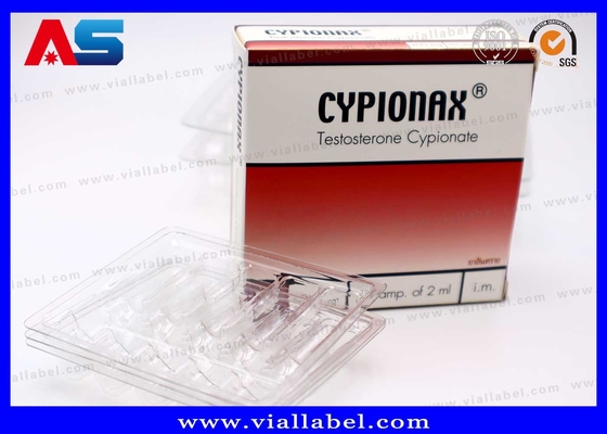 CMYK फार्मास्युटिकल पैकेजिंग बॉक्स 10 ampoules के लिए 1ml ampoule पेपर बॉक्स और प्लास्टिक ट्रे