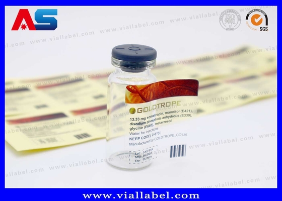 स्पष्ट 10ml शीशी स्टिकर कस्टम मुद्रण चीन में निर्मित पारदर्शी 10ml शीशी लेबल जलरोधक