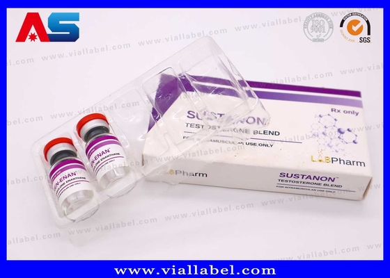 दवा इंजेक्शन के लिए अनुकूलन योग्य प्लास्टिक ब्लिस्टर पैकेजिंग 10ml बॉक्स मॉकअप सेवा उपलब्ध है