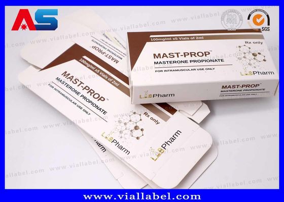 इंजेक्शन बोतलों के लिए 10ml छोटा बॉक्स, फार्मास्युटिकल पैकेज के लिए मैट कस्टमाइज्ड टेस्ट ब्लेंड शीशी कार्टन प्रिंटिंग