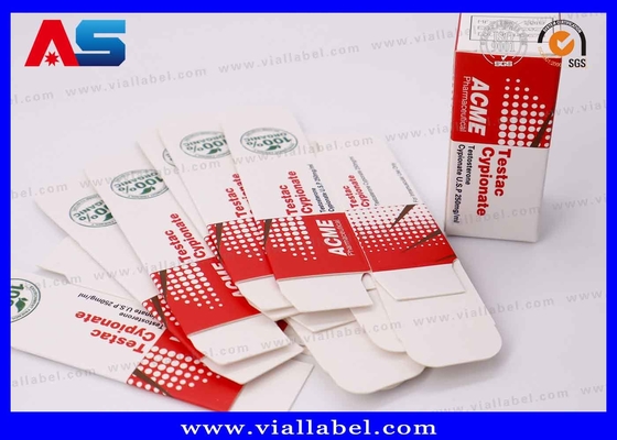 उच्च गुणवत्ता वाले एचसीजी छोटे शीशी और बॉक्स प्रिंटिंग, 2 मिलीलीटर की 2 शीशियों के लिए पेप्टाइड पेपर बॉक्स पैकेज