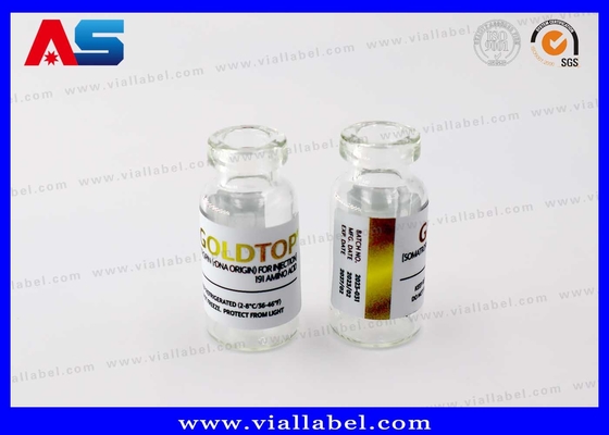 मजबूत चिपकने वाला 10ml फ्लाइक स्टिकर इंजेक्शन के लिए स्वर्ण पन्नी मुद्रण