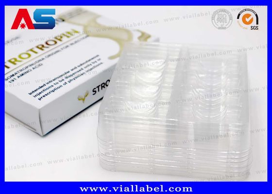 चमकदार/ मैट लेमिनेटेड 2ml / 3ml फ्लायल बॉक्स पेप्टाइड्स / एचसीजी / सोमैट्रोपिन के लिए इंजेक्शन ग्लास की बोतल