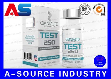 प्रयोगशाला इंजेक्शन के लिए RX 10ml शीशी लेबल सिल्वर फ़ॉइल मेटैलिक प्रिंटिंग
