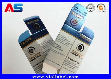 धातु पन्नी कार्डबोर्ड ग्लास बोतलों के लिए 10ml शीशी बक्से चलती होलोग्राम दवा दवा पैकेजिंग बक्से