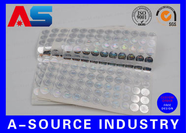 2cm Diameter Custom Holographic Stickers Anti - Counterfeiting PET Material