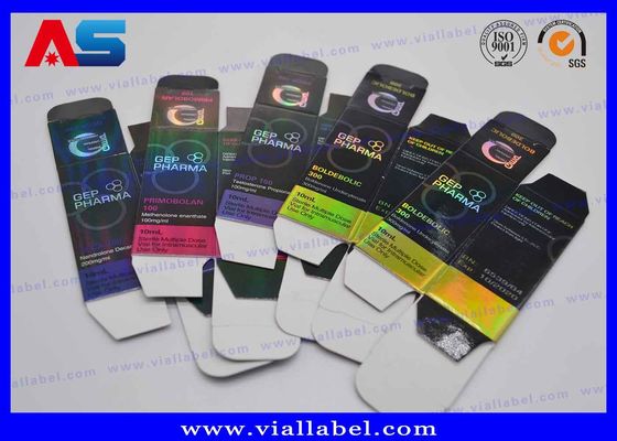 10ml फार्मास्युटिकल ग्लास फ्लायल बॉडीबिल्डिंग प्रिंटिंग 10ml लेबल बॉक्स के लिए 10ml फ्लायल बॉक्स