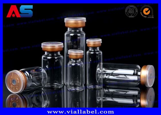 प्रयोगशाला अभिकर्मक बोतल शीशा 3ml क्लॉपर और प्लास्टिक कैप के साथ 100pcs / लॉट शीशी शीशा बोतल