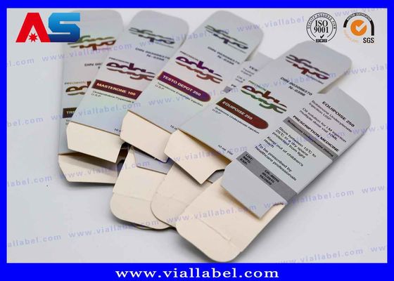 अनुकूलित होलोग्राम शीशी भंडारण बॉक्स मुद्रण 10ml शीशी बॉक्स और पैकेजिंग / छोटे पैकेजिंग बॉक्स