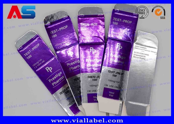 फार्मेसी पेपर कार्टन 10ml फ्लायल बॉक्स कस्टम विनाइल लेबल प्रयोगशाला फ्लायल के लिए 10ml बोतल लेबल