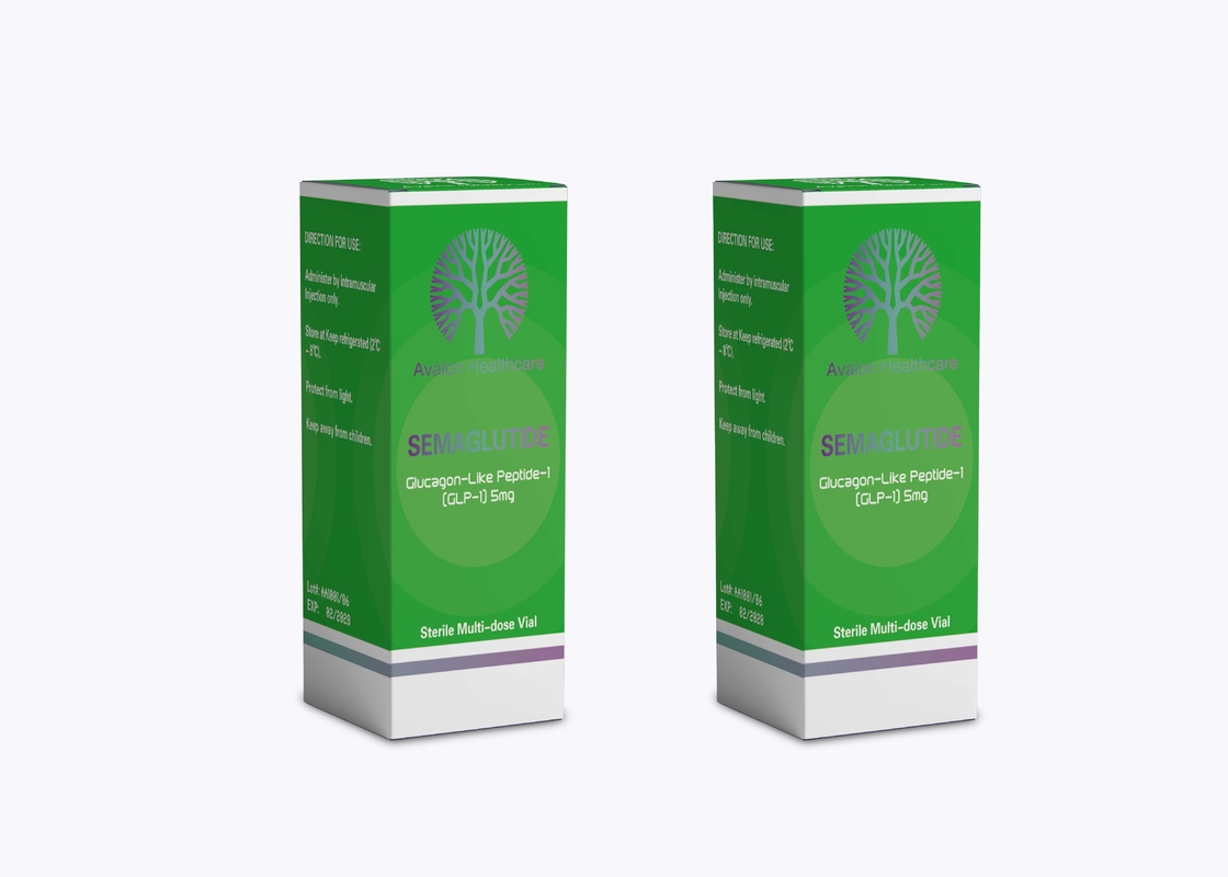 1ml / 2ml / 10ml / 30ml अनुकूलित लोगो सेमाग्लुटाइड लेबल और बॉक्स में अनुकूलित रंग मुद्रण