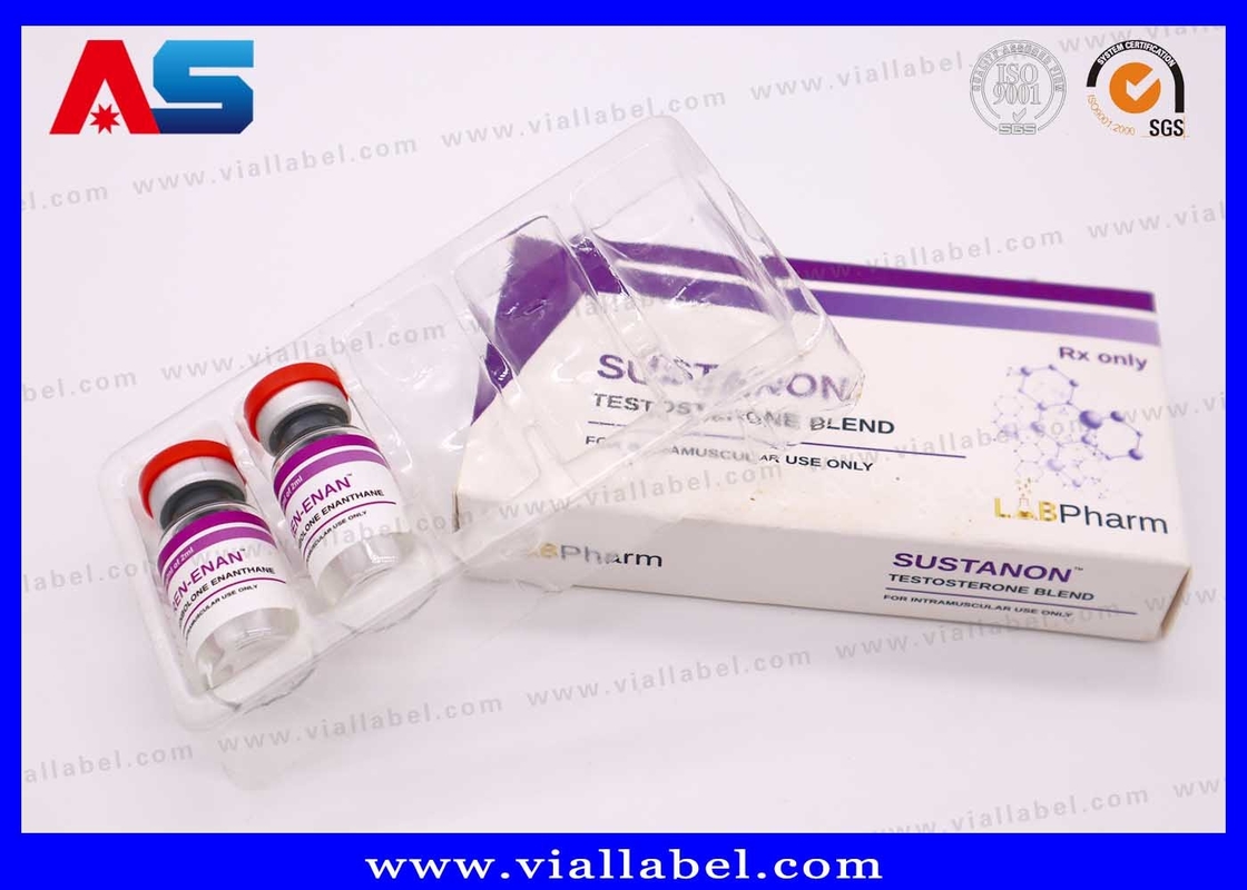 दवा इंजेक्शन के लिए अनुकूलन योग्य प्लास्टिक ब्लिस्टर पैकेजिंग 10ml बॉक्स मॉकअप सेवा उपलब्ध है