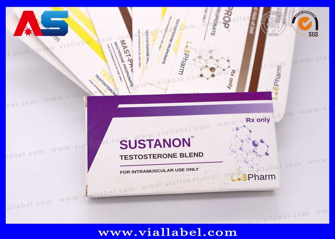 इंजेक्शन बोतलों के लिए 10ml छोटा बॉक्स, फार्मास्युटिकल पैकेज के लिए मैट कस्टमाइज्ड टेस्ट ब्लेंड शीशी कार्टन प्रिंटिंग