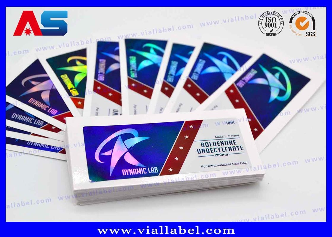 Pharmaceutical Glass Bottle Labels Product Label Printing Custom Design SGS , ISO 9001