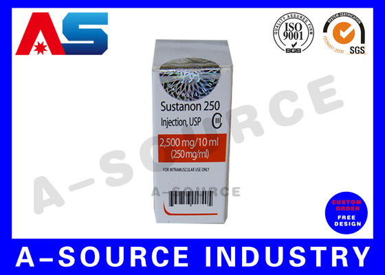 होलोग्राफिक कस्टम मुद्रित बक्से, दवा पैकेजिंग बक्से उत्पादों के लिए पेप्टाइड शीशी