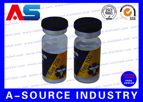 टेस्टोस्टेरोन Cypionate स्टेरॉयड के लिए होलोग्राम ओवरले 10ml शीशी स्टेरॉयड बोतल लेबल स्टिकर मुद्रण