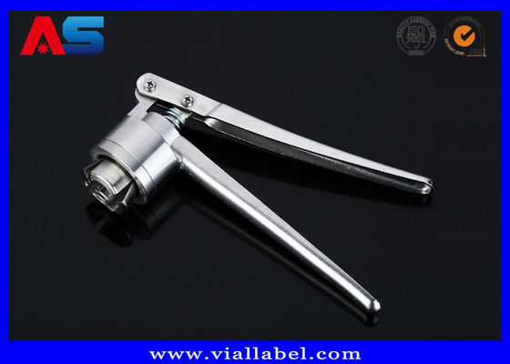 स्टेनलेस स्टील मैनुअल Crimping मशीन / 20mm / 13mm फ्लिप बंद कैप्स के लिए मैनुअल शीशी क्रिमर