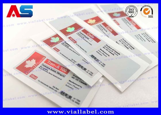 बोतल स्टिकर प्रिंट करने के लिए स्पष्ट लेबल पेप्टाइड बोतल लेबल 10 मिलीलीटर शीशी लेबल छोटी बोतल लेबल